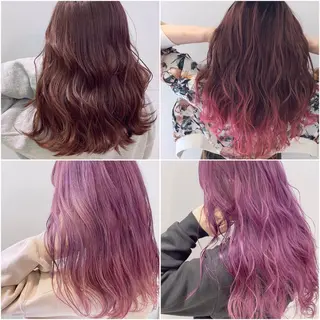 ロング カラー 渡邊 唯のヘアスタイル