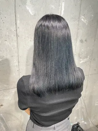 セミロング カラー ヘアアレンジ Over hair_ misakiのヘアスタイル