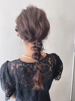 ロング ヘアアレンジ ✨透明感ケアカラー✨ 長野ゆきなのヘアスタイル