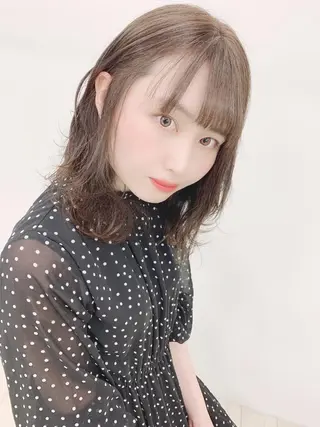 セミロング カラー パーマ ヘアアレンジ メンズ 🤍❄️水田 美雪❄️🤍のマツエク・マツパデザイン
