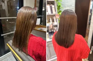 ミディアム カラー 上田 愛來のヘアスタイル