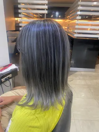 ミディアム カラー ヘアアレンジ 烏山 達也のヘアスタイル