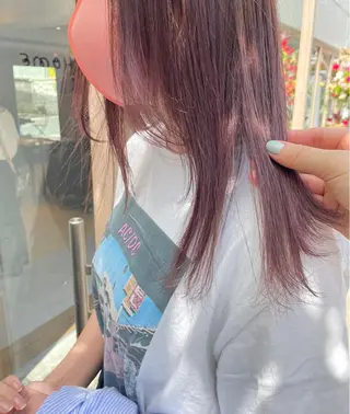 セミロング カラー hazuki 🌝のヘアスタイル