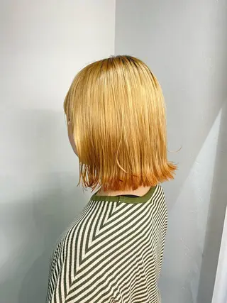 ショート カラー ヘアアレンジ 💛似合わせカット カラー💛 amiのヘアスタイル
