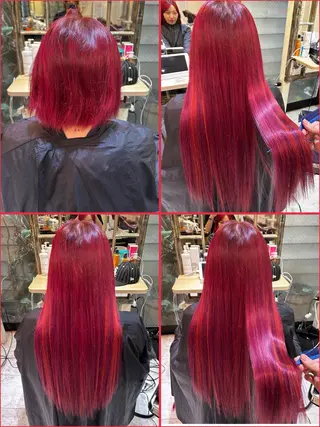 ロング カラー エクステ原宿 シンヤのヘアスタイル