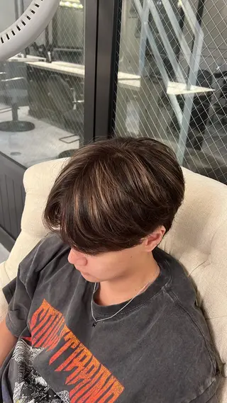 メンズ Ryosuke ブリーチ縮毛矯正特化のヘアスタイル