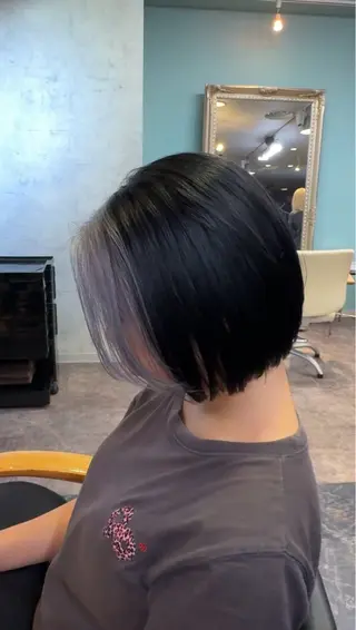 ミディアム カラー 店長 ハイトーン× 髪質改善/舘野 涼太のヘアスタイル