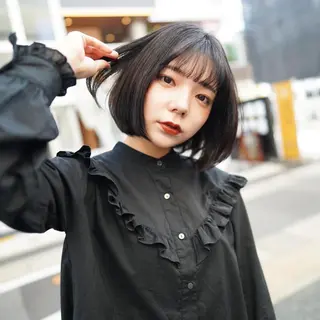 ショート カラー Lull1人美容室 バレイヤージュのヘアスタイル