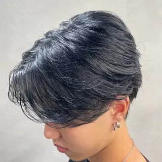 ミディアム パーマ ヘアアレンジ メンズ fifth 石川 凪のヘアスタイル