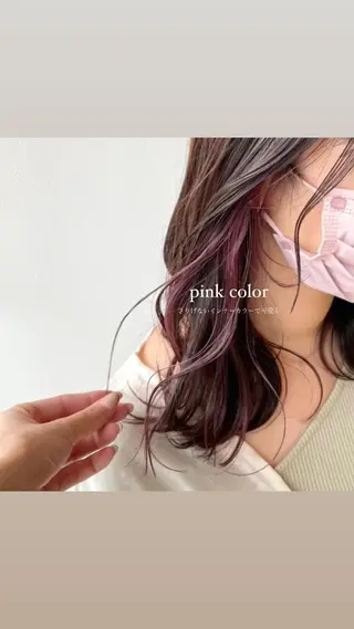セミロング カラー mai 🎀 / ガーリーヘア ♡のヘアスタイル