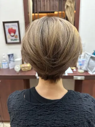 ショート 我満 宏映のヘアスタイル