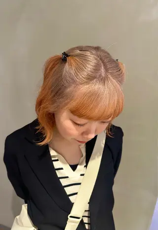 ミディアム カラー ヘアアレンジ mizuki /メンズカット募集のヘアスタイル