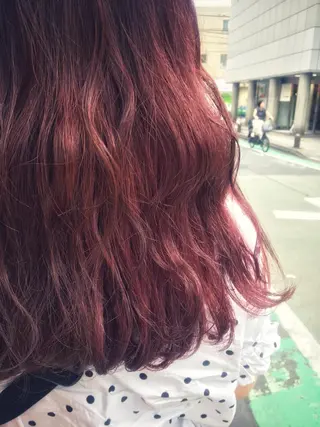 ロング カラー パーマ ヘアアレンジ メンズ キッズ ネイル マツエク・マツパ 代表🎀 ふわモテ愛 され髪🩷yumiのヘアスタイル