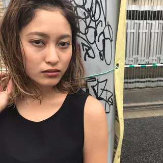 ミディアム カラー PAIR DAISUKEのヘアスタイル