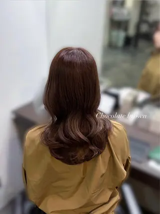 ミディアム カラー 瀬田/韓国レイヤー/ トレンドヘア石田亜弥のヘアスタイル