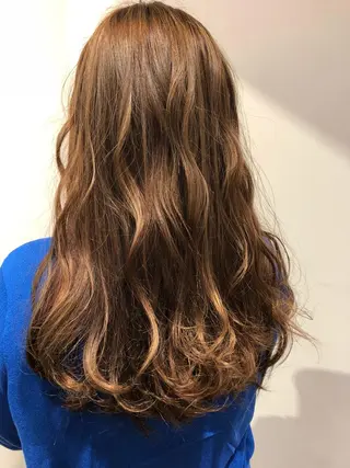 セミロング カラー ✨ ゆあさみすず✨のヘアスタイル