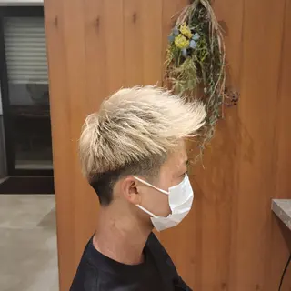 ショート メンズ カラー 中井 啓悟のヘアスタイル