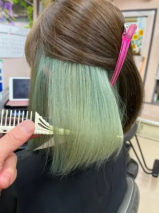 ミディアム 坂谷 BUCKS/縮毛矯正のヘアスタイル