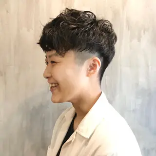 パーマ メンズ 水谷 俊一のヘアスタイル
