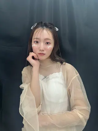 ミディアム MINX竹内杏奈 /縮毛矯正/レイヤーのヘアスタイル