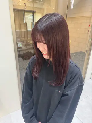 ミディアム 🎀京都暖色/ 艶髪縮毛/funaのヘアスタイル