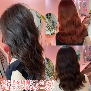 ミディアム カラー プル艶職人/ にしものヘアスタイル
