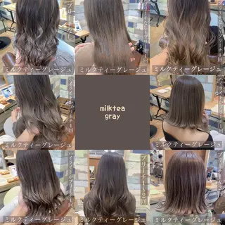 ロング カラー ブリーチなし Wカラー🩷星野翔太のヘアスタイル
