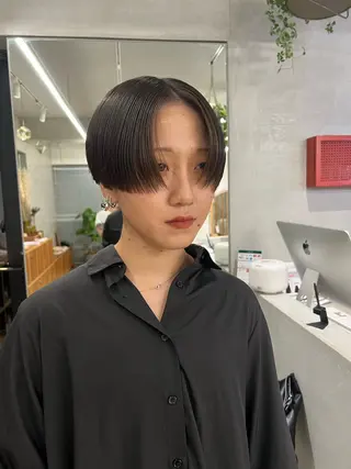 ショート サカモト ナオミのヘアスタイル