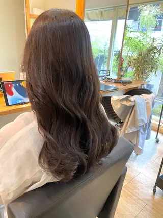 セミロング カラー 和歌山髪質改善 那須優太のヘアスタイル