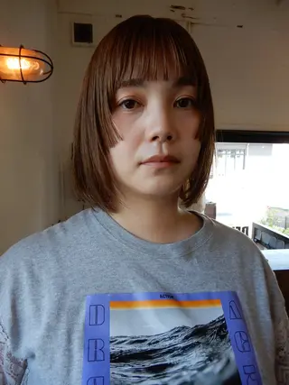 ショート カラー デザインカット🎨 ボブ🫟おざきのヘアスタイル