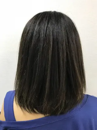 ミディアム カラー 吉森 満俊のヘアスタイル