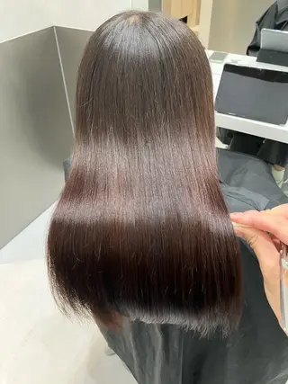セミロング 💖ブリーチなし透明 感💖ASAHIのヘアスタイル