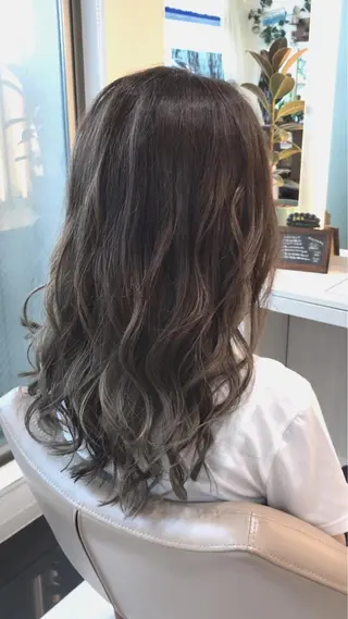 ミディアム カラー 山崎俊輔/髪質改善 /バレイヤージュのヘアスタイル