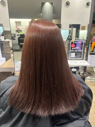 ミディアム 茶谷 沙穂のヘアスタイル