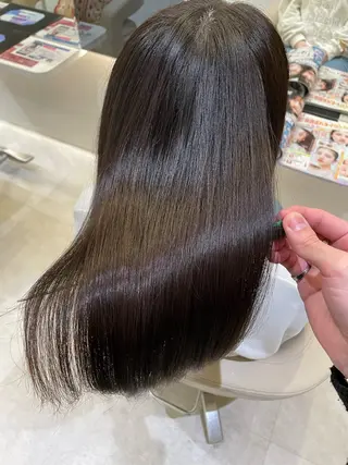 ロング 髪質改善・縮毛矯正 濱　泰賀のヘアスタイル