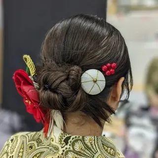 セミロング ヘアセット✨髪質改善 ✨臼井直子のヘアスタイル