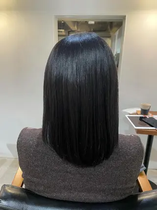 ミディアム 佐藤 世怜奈のヘアスタイル
