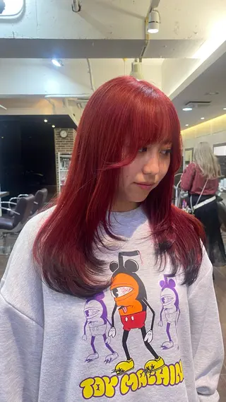 セミロング カラー designcolo r/似合わせNOKAのヘアスタイル
