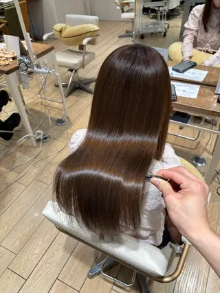 ロング カラー 髪質改善/ブリーチ なしカラー/菊池真稔のヘアスタイル