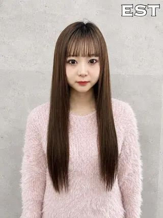 カラー ロング KAZU TACKYのヘアスタイル