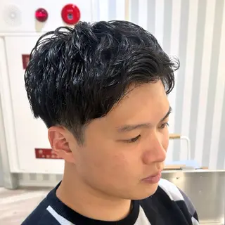 ショート パーマ ヘアアレンジ メンズ NYNY 🌺Ruiのヘアスタイル