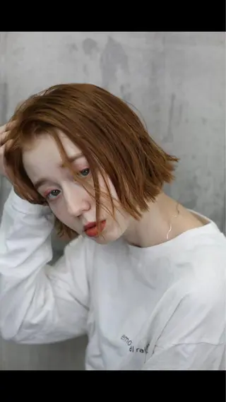 ショート カラー 髪質改善💓艶髪💓 暖色💗加藤あゆみのヘアスタイル