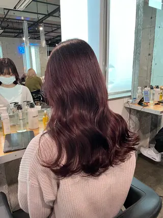 セミロング カラー 似合わせhair🌷 momoのヘアスタイル