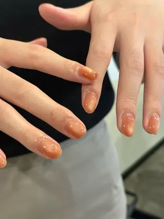 ネイル 本町🤍ちゅるん 自爪育成✨🤍のネイルデザイン