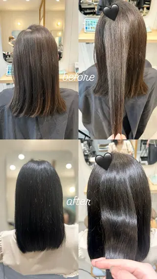 ミディアム カラー ショート✂︎ボブ/ /小駒杏花のヘアスタイル