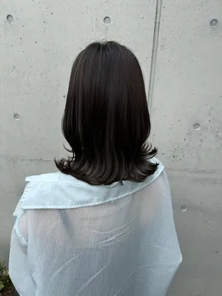 セミロング 岸田莉奈/ ゆるふわ/ナチュラルのヘアスタイル