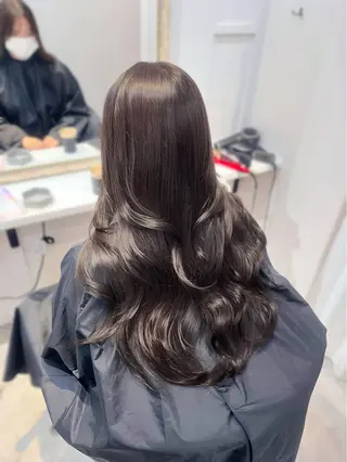 ロング トレンド韓国モテヘア Natsuki🌛のヘアスタイル