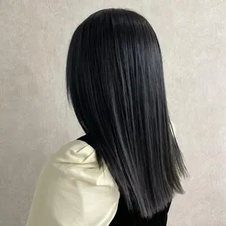セミロング ヘアアレンジ マツエク・マツパ mona/ ストレートスタイル✨のヘアスタイル