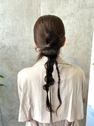 ヘアアレンジ 横浜ハイトーン‪ エクステ/あやかのヘアスタイル