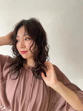 ロング パーマ ヘアアレンジ 土屋 紗也果のヘアスタイル